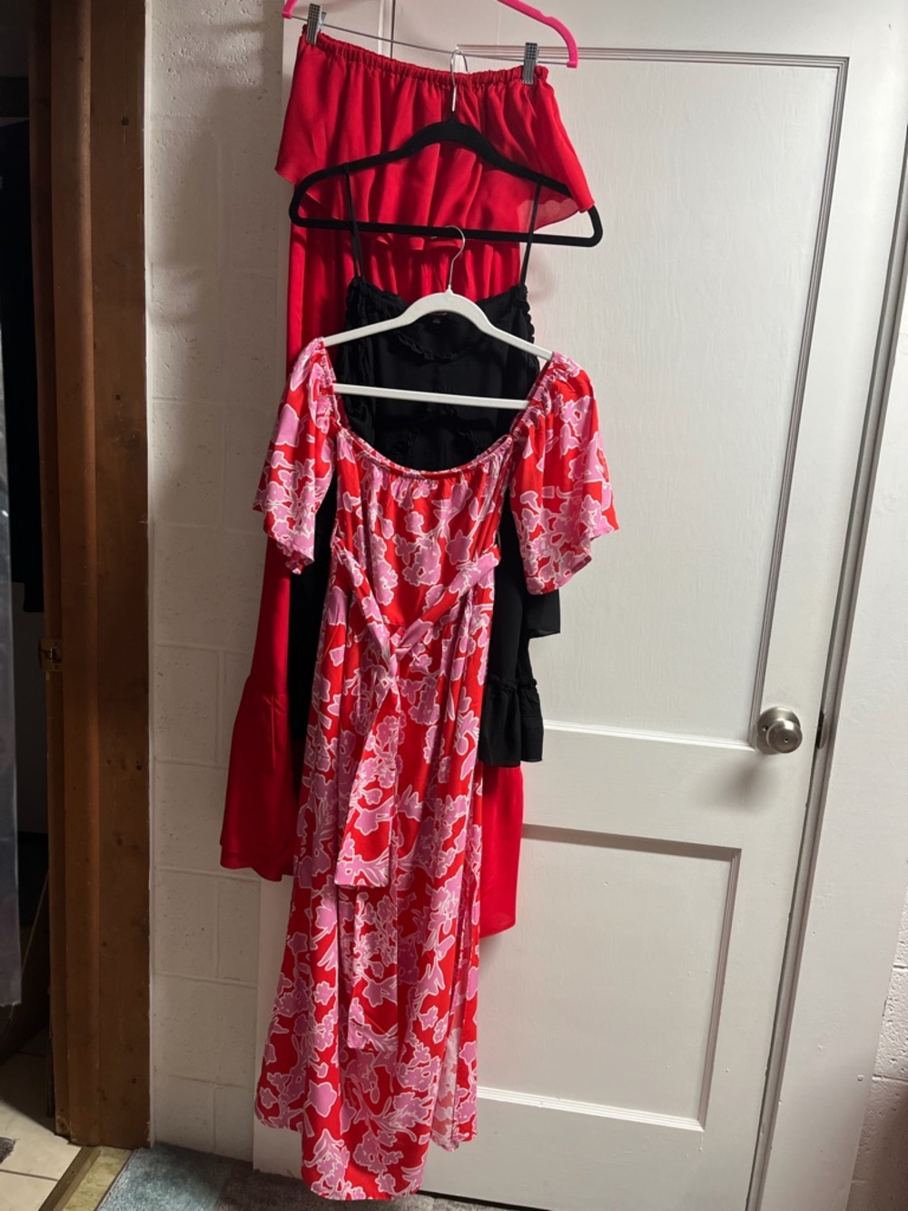 Lot of dresses. Calzedonia & Denny Rose. Italy. Mixed Bundle —Pink, Red, Black